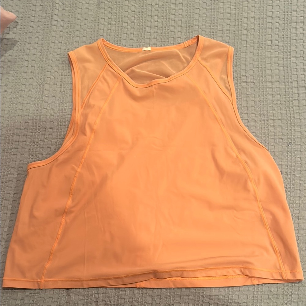 lululemon athletica Orange Muscle Tee